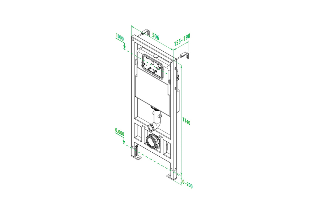 Рамная инсталляция для подвесного унитаза IDDIS Neofix NEO0000I32