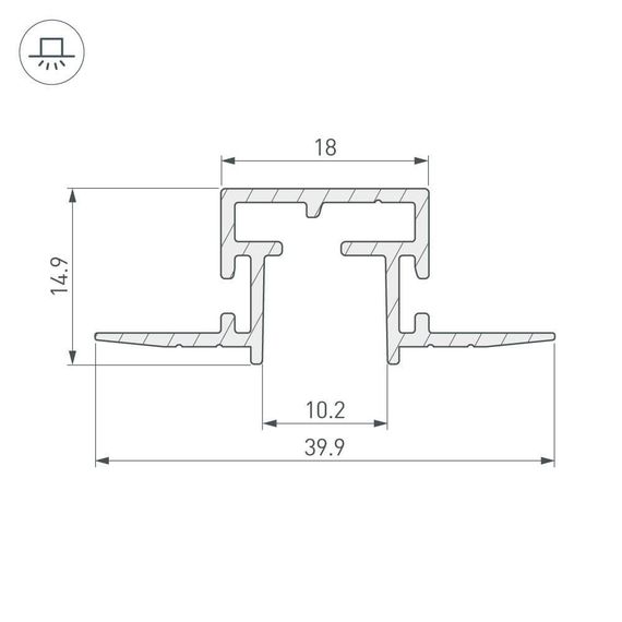 Профиль Arlight Tek-Pik-1010-2000 029090