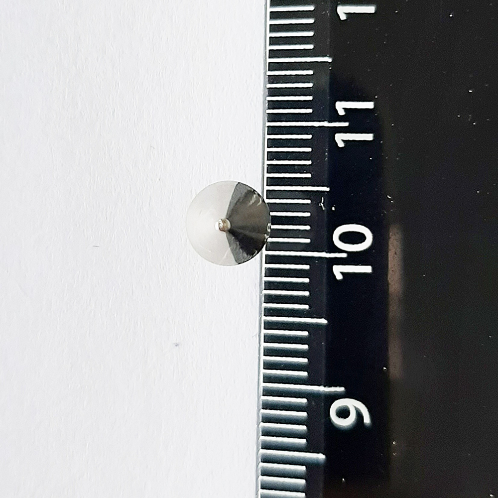 Лабрет 6 мм с конусом 6 мм, толщина 1,2 мм. Медицинская сталь. 1 шт