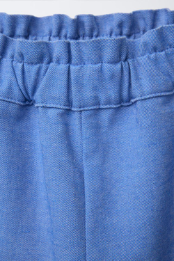 ZARA БРЮКИ-КЮЛОТЫ С БАНТАМИ, СИНИЙ