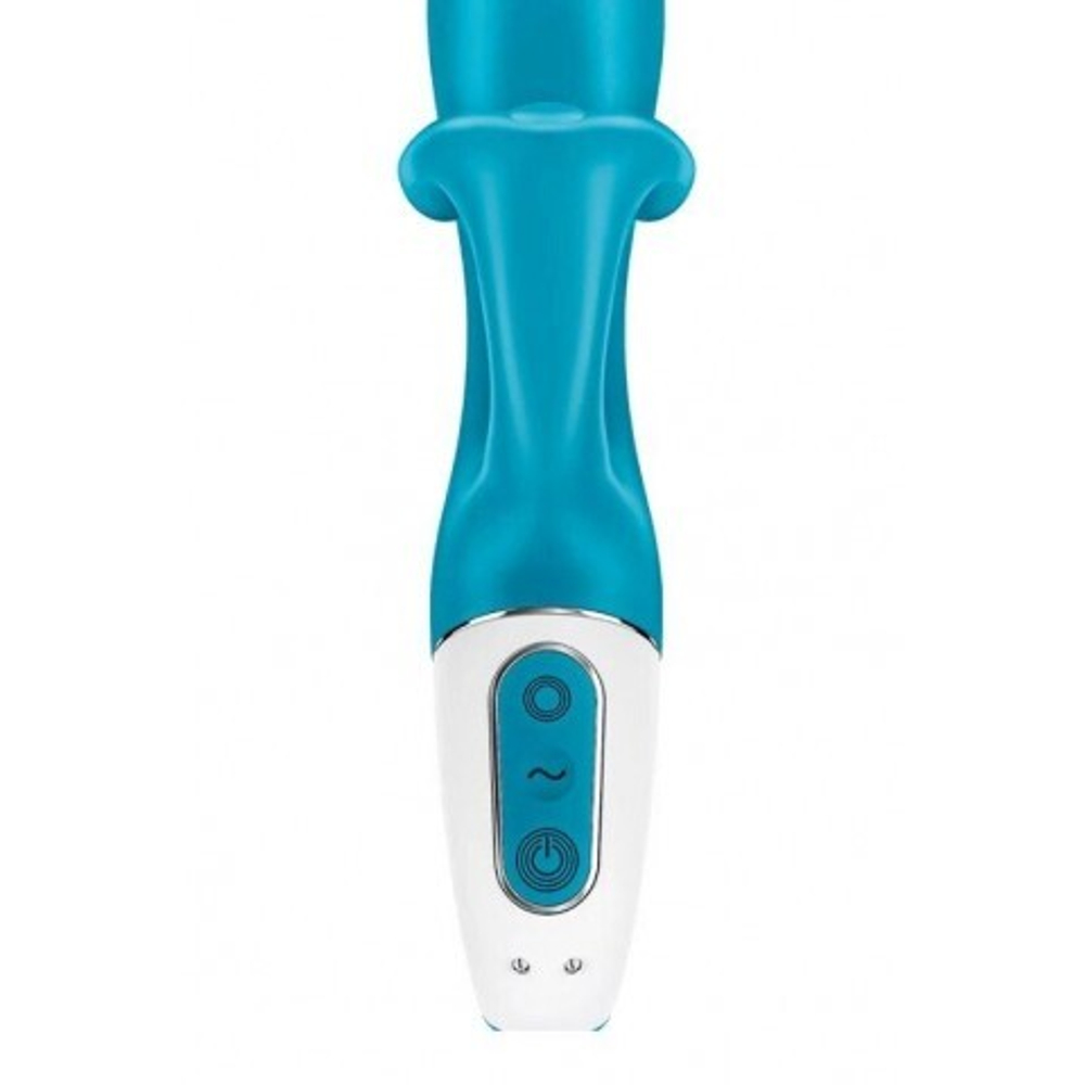 Вибратор-кролик Embrace me berry Satisfyer, бирюзовый