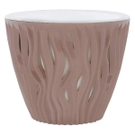 Кашпо для цветов пластиковое 7,5л d-25 см «Вдохновение» Фраппе