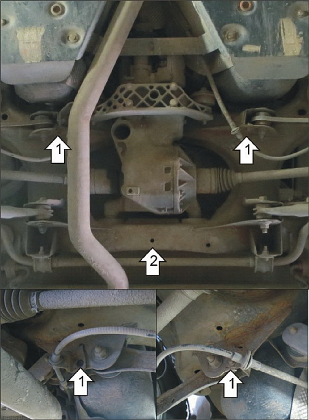 Защита стальная 3 мм ЗДф Land Rover Freelander 2 MOTODOR.13223