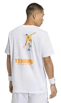 Теннисная футболка Adidas Hot Egg Graphic - white