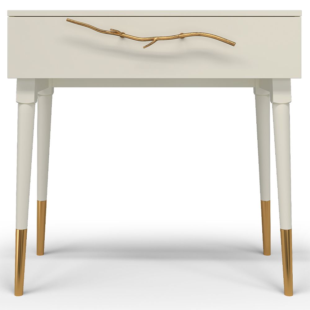 Консоль Арт Колор matte Стайл Голд Кремовый белый матовый