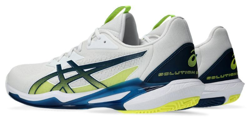 Теннисные кроссовки Asics Solution Speed FF 3 Clay - white/mako blue