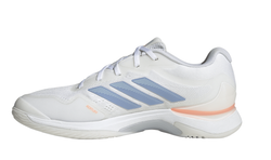 Женские теннисные кроссовки Adidas Avacourt 3 - white/halo blue/beam orange