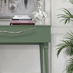 Консоль Арт Колор matte Стайл Сильвер Зеленый нефрит матовый