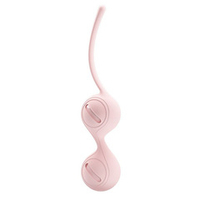 Нежно-розовые вагинальные шарики 3,3см на сцепке Baile Kegel Tighten Up I BI-014490-2