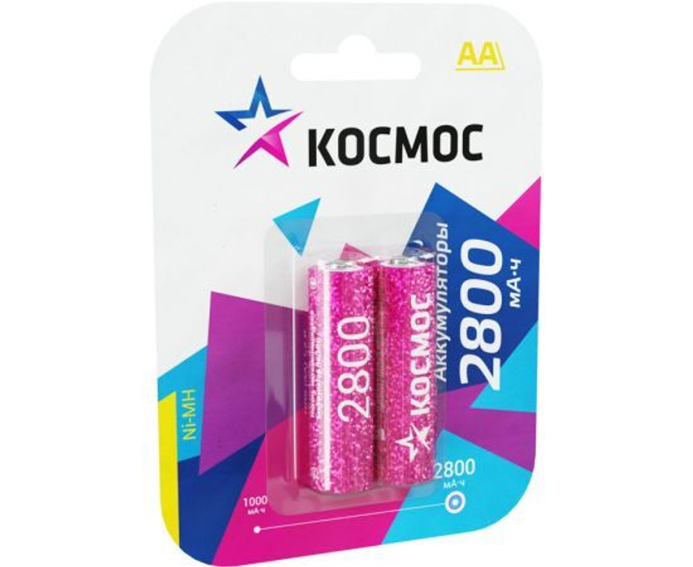 Аккумулятор Космос /R6 2800mAh Ni-MH BL2