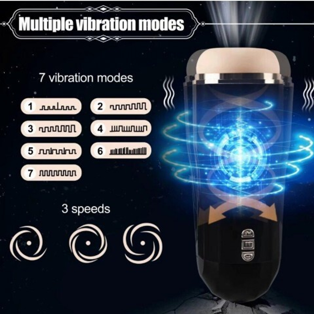 Автоматический вакуумный мастурбатор с вибрацией