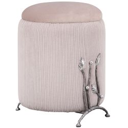 Банкетка Терра Грасс Felicita Серый Античное серебро