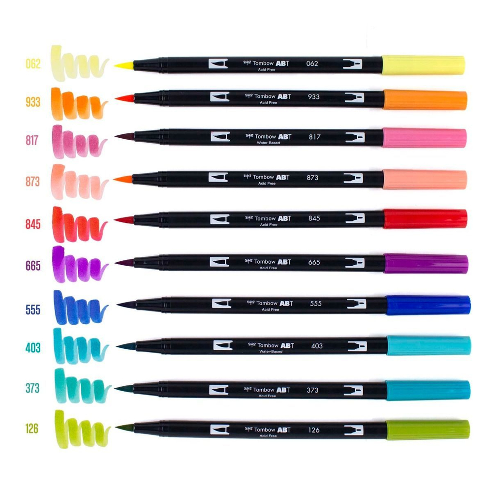 Набор Tombow AB-T Dual Brush 10 Retro Palette