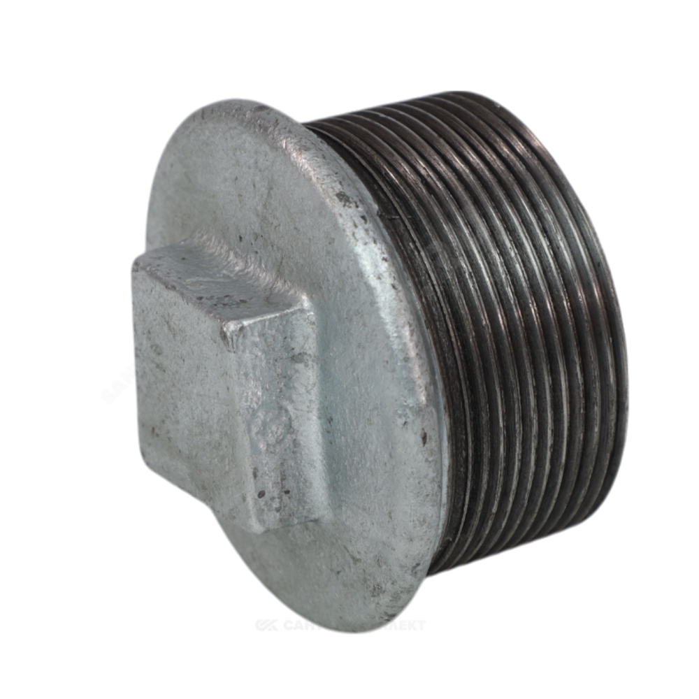 Заглушка чугун оц Ду 40 (1 1/2") НР Fittex PLUS