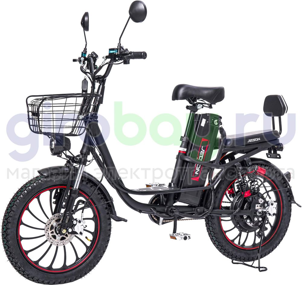 Электровелосипед Jetson PRO MAX 20D Черный (60V/20Ah) (гидравлика) фото №1
