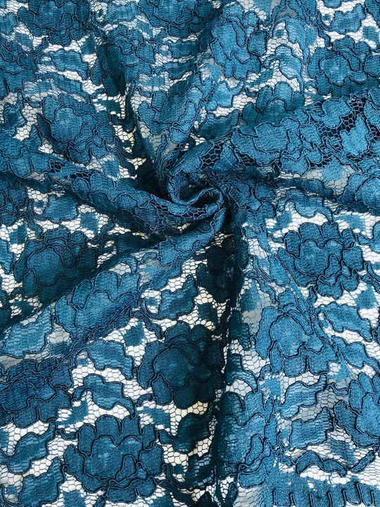 Кружевное полотно, кордовое, морская волна