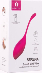 Красный многофункциональный вибромассажер Realov Serena Smart Mini Vibe
