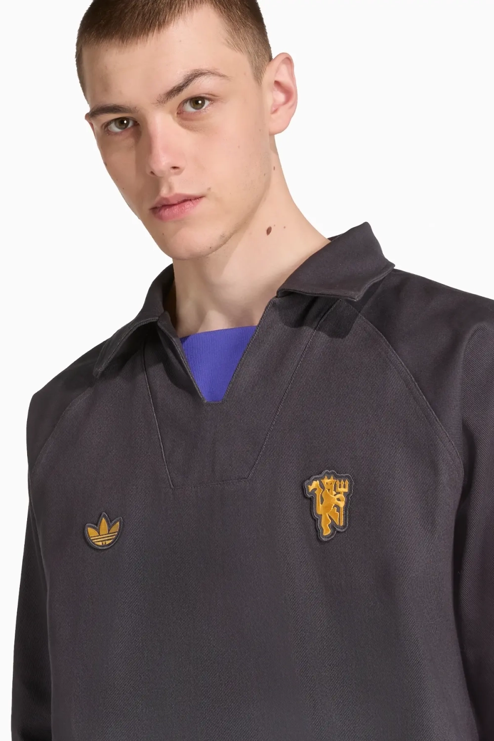 Кофта adidas Manchester United 25/26 Terrace Icons Track Top - серый