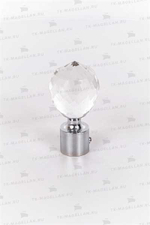 Наконечник АМ Кристалл 16мм, серебро глянец