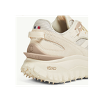 Кроссовки Moncler Trailgrip из замши и кожи с технологичным верхом в бежевом цвете