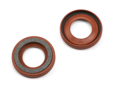 Сальник 28х42х7 а/м ВАЗ-2108,2109,2110,2111 коленчатого вала передний (красный  с конической губой и фетровым фильтром/ FPM+MKB) Резинотехника г. Балаково ( ОЕ 2110-1005040-011 (с фетром) )