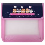 Папка для тетрадей ЮНЛАНДИЯ А5, пластик, 2 отделения, клапан на липучке, "Dream Team", 271490