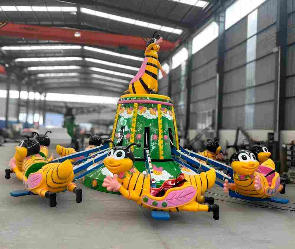 Электрическая Аттракцион карусель «В гостях у пчёлки», 8×8×4 м