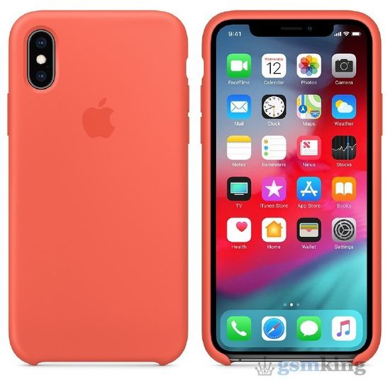 Silicone Case iPhone XS Max Nectarine «Спелый нектарин»
