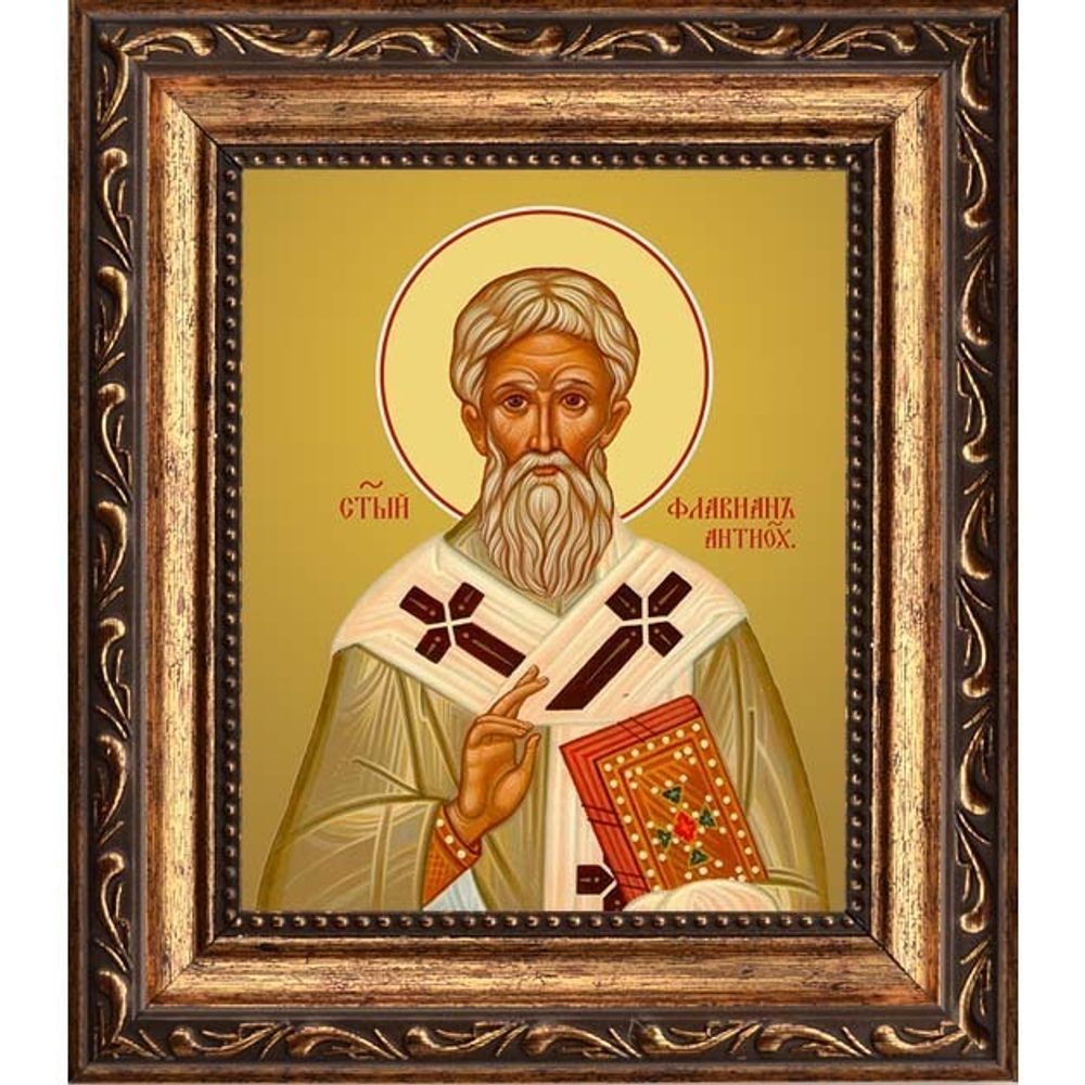 Флавиан, архиепископ Антиохийский, святитель. Икона на холсте.
