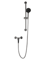 Смеситель для ванны с душевым гарнитуром WONZON & WOGHAND CLICK, Темный графит (WW- FE05L222-BGG)