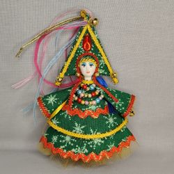 Малая подвесная кукла Ёлочка