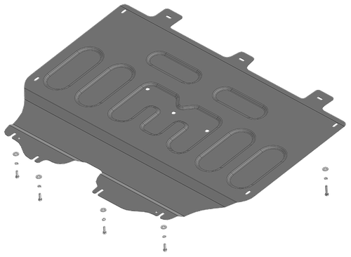 Защита стальная 2 мм Д, КПП Dongfeng Shine Max MOTODOR.78602