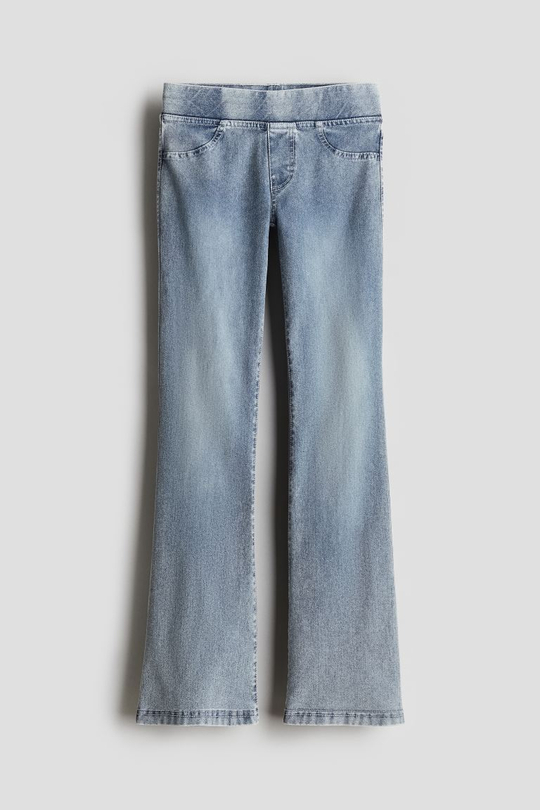 H&M Расклешенные джеггинсы, синий