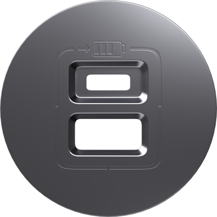 Накладка для розеток USB,  сталь,  серия D16