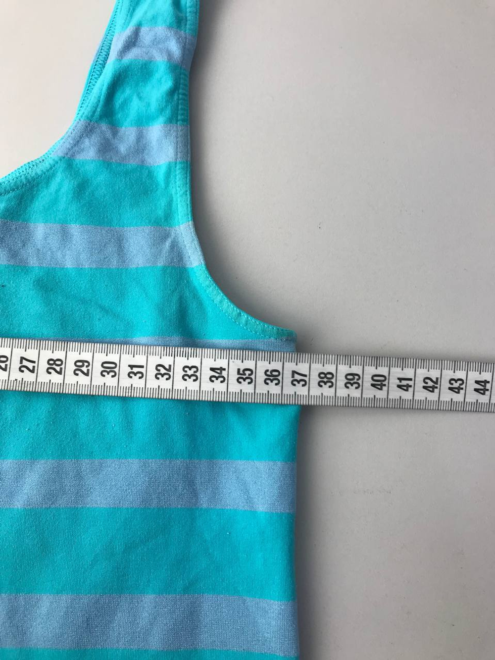 Майка в полоску голубая 44 размер