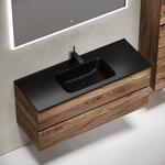 Тумба подвесная под раковину Sancos Urban, дуб чарльстон 1190х450х550