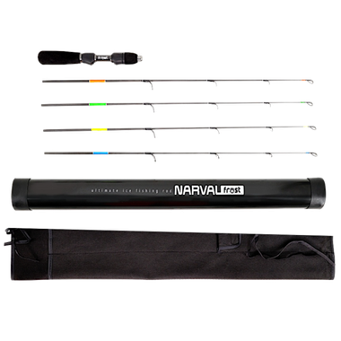 Удочка зимняя Narval Frost Ice Rod Long Handle Gen.2 Set 76см c 4-мя хлыстами ( ML / MH / H / ExH ) Ручка Неопрен NFRFL2S76