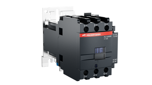 Контактор Prompower PLC1D95BD серии Pulse, ток 95А, 3 полюса, доп контакт 1НО+1НЗ, катушка 24DC