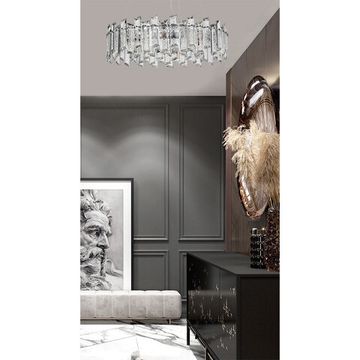 Подвесная хрустальная люстра 8*Е14 3512/02 LM-8 хром Romilda Divinare