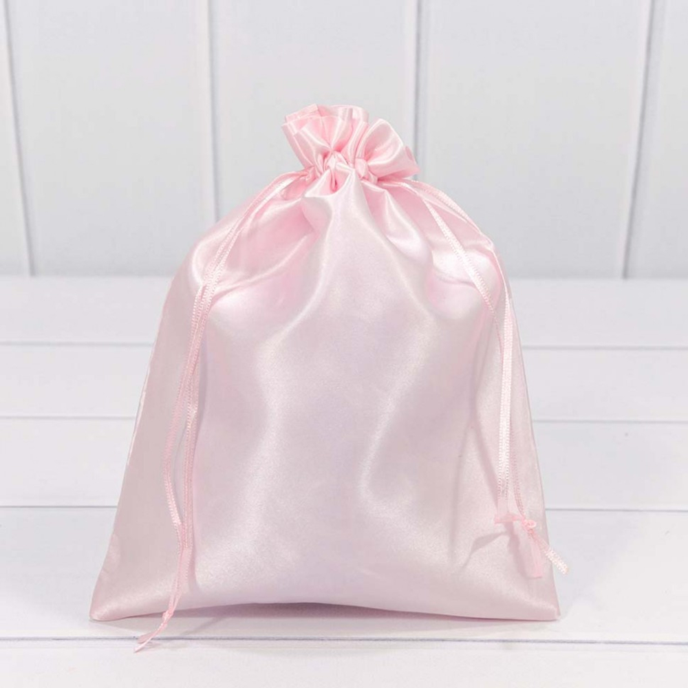 Мешочек 18х23см Атлас (Розовый)