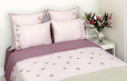 Элитное постельное белье Gardenia лиловое от Bovi