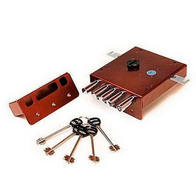 Замок Рязань накладной ЗН-4-8.5Т/75 BORDER 86200 тяж. (5)