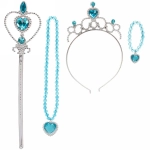 Набор карнавальный «Волшебница» (палочка, ободок, подвеска, браслет), голубой