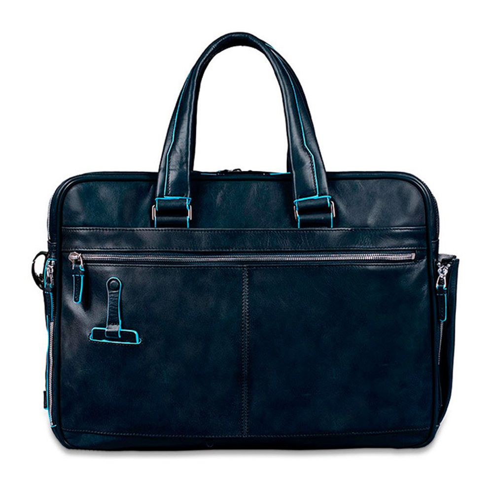 Сумка мужская Piquadro Blue Square синяя телячья кожа (CA2765B2/BLU2) 1