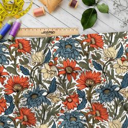 Ткань премиум мембрана сказочная цветочная мелодия