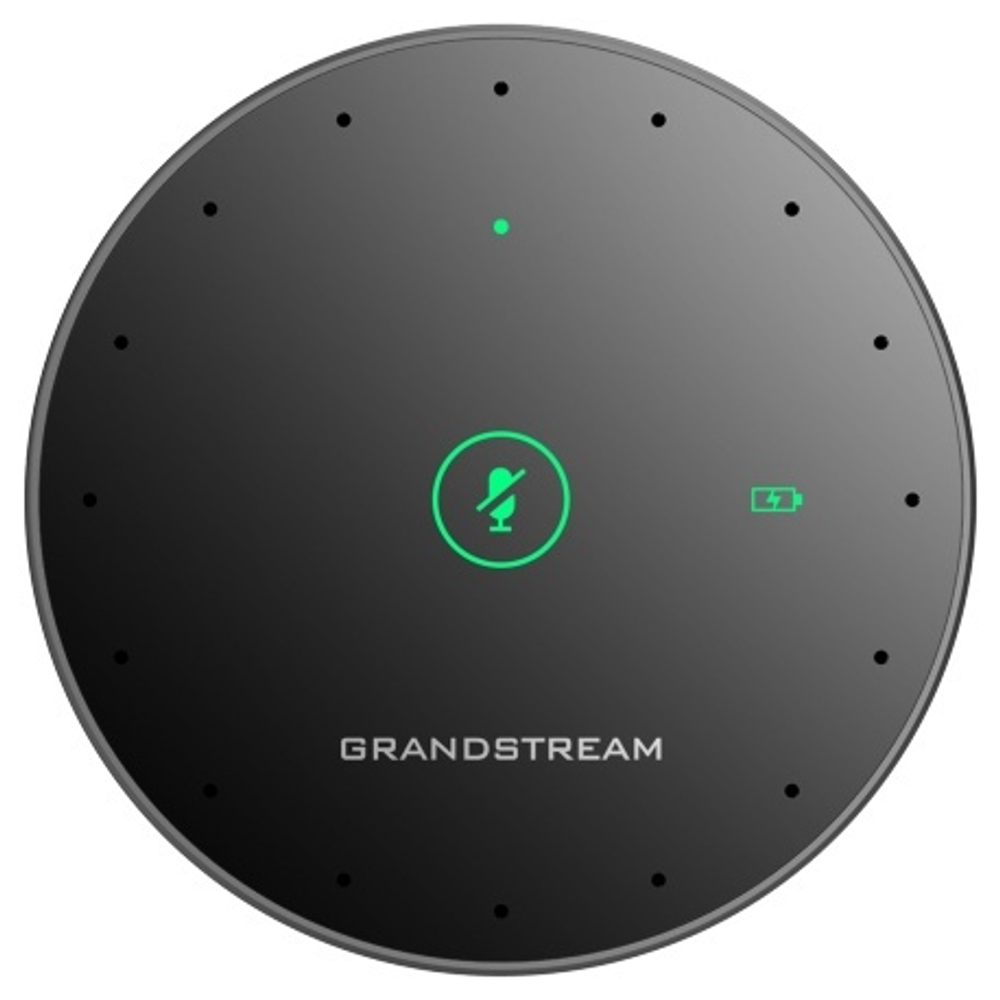 СПИКЕРФОН, GRANDSTREAM, GMD1208, 8 ВСЕНАПРАВЛЕННЫХ МИКРОФОНОВ, ЗОНА ЗАХВАТА ДО 5 МЕТРОВ,ANS, AGC/DRC, ТЕХНОЛОГИЯ ЭКРАНИРОВАНИЯ ОТ ПОМЕХ,BLUETOOTH 2.1+