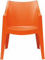 Кресло пластиковое Scab Design Coccolona, оранжевый