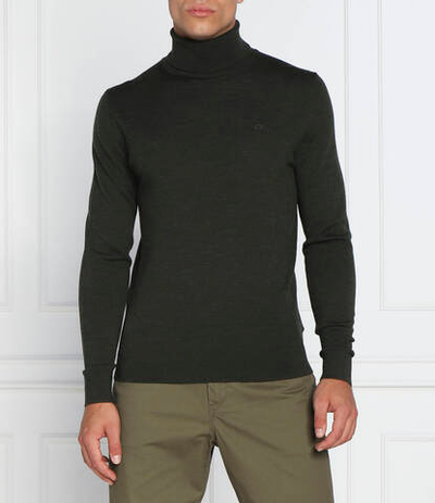 Хлопковый гольф Calvin Klein - хаки(K10K110420)