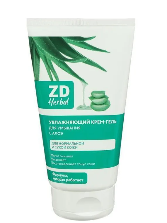 Крем гель для умывания ZD Herbal увлажняющий, 150 мл