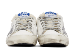 Кеды Golden Goose Exclusive White & Silver Super-Star Shearling Sneakers